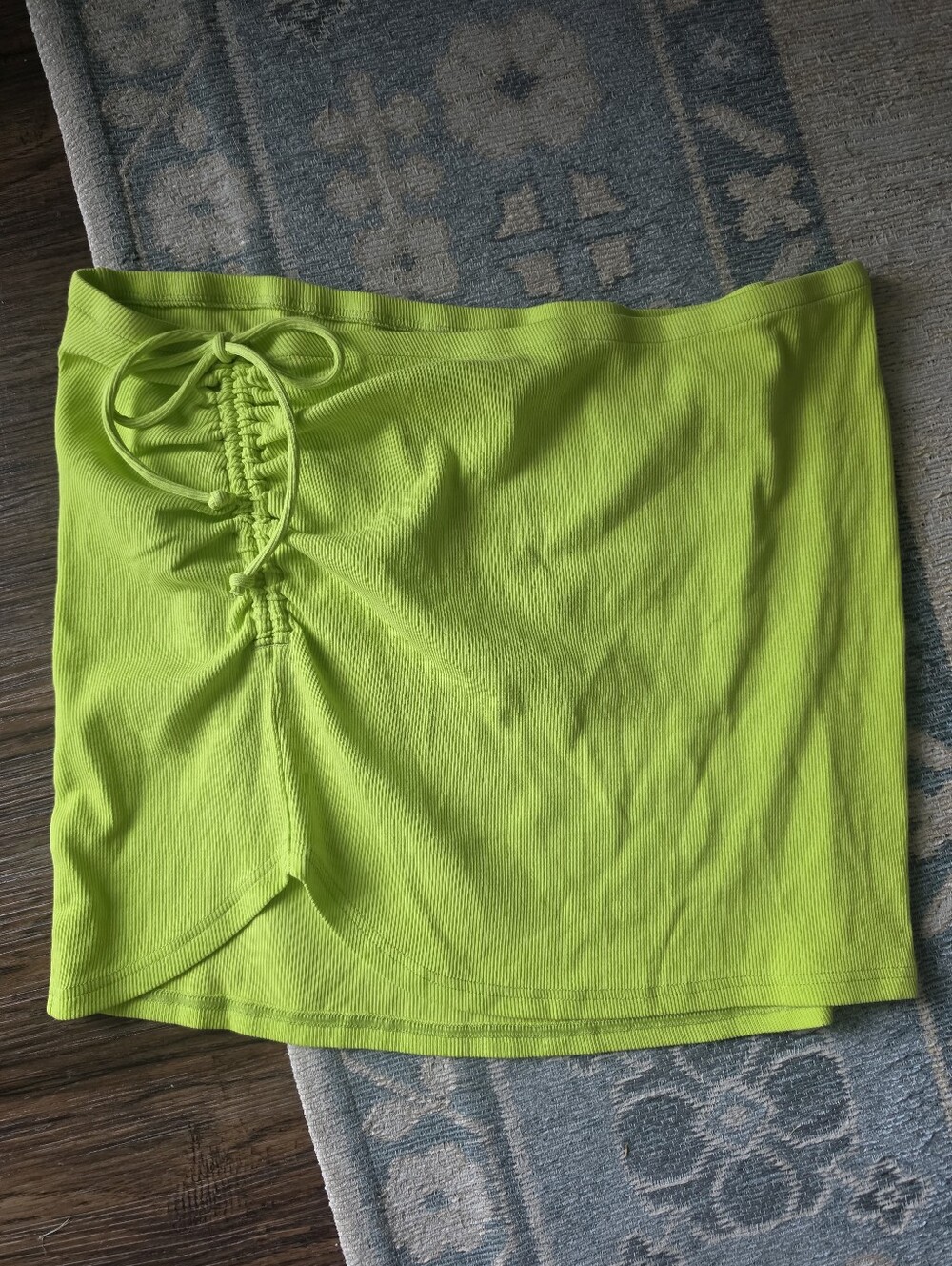 NWT Aerie Ribbed Swim Cover Skirt Green